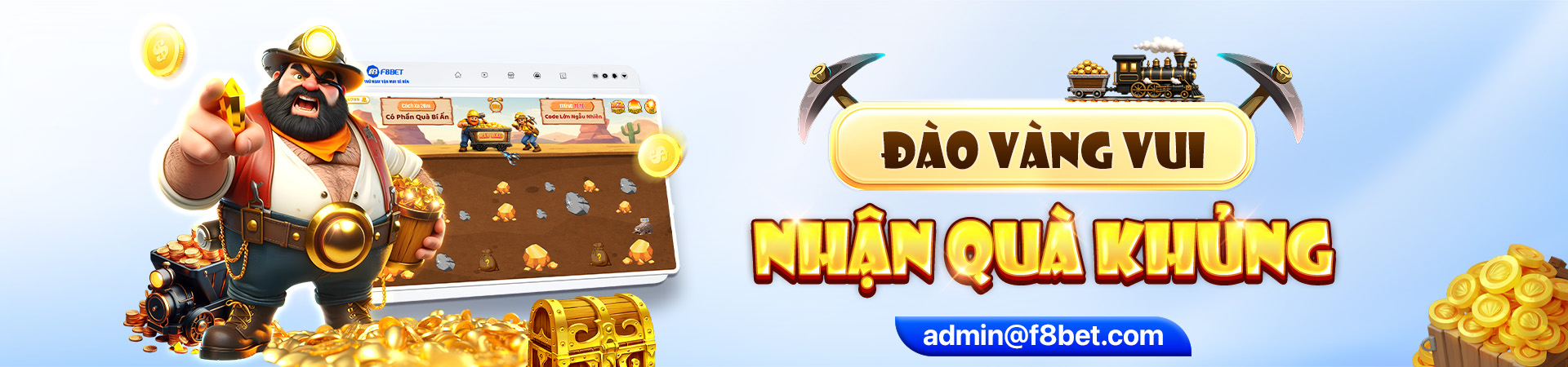 đào vàng thật vui nhận quà khủng tại f8bet